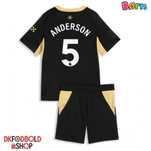 Manchester City Elliot Anderson #5 Udebanesæt Børn 2026-27 Kort ærmer (+ korte bukser)